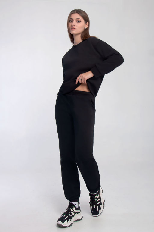 Арт. 2908Костюм женский с начесом 44-52 (5 шт) Цвет:черный - Калинка фото 4