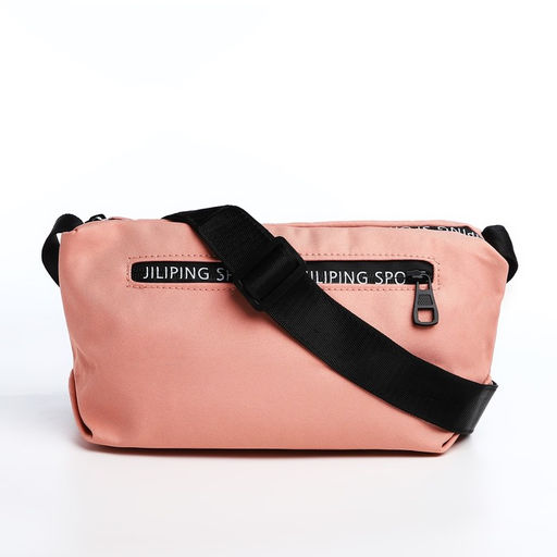 Сумка молодёжная на молнии, цвет розовый - Simaland фото 5