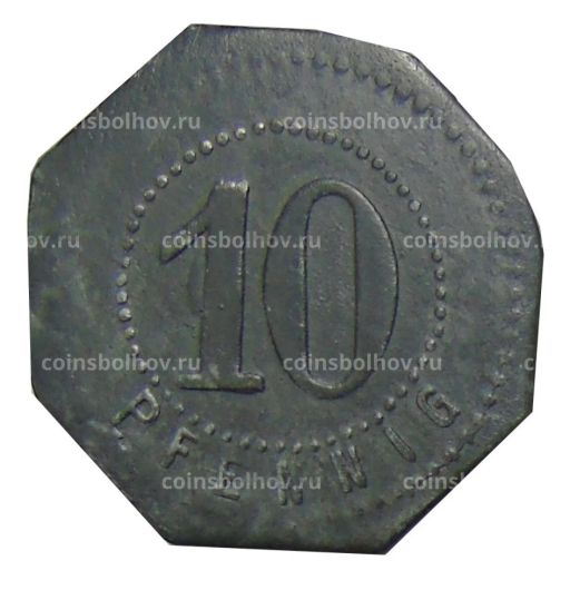 Монета 10 пфеннигов 1917 года Германия Нотгельд Хамборн