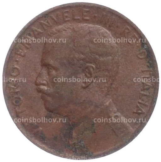 Монета 1 чентезимо 1916 года Италия