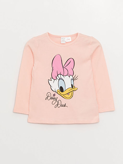 Bisiklet Yaka Uzun Kollu Minnie Mouse Bask?l? K?z Bebek 2li Pijama Tak?m? - Waikiki фото 2