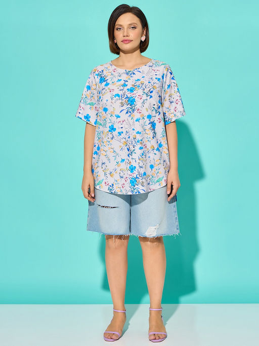 Блузка 0220-1а черный каменный - Aquarell фото 43