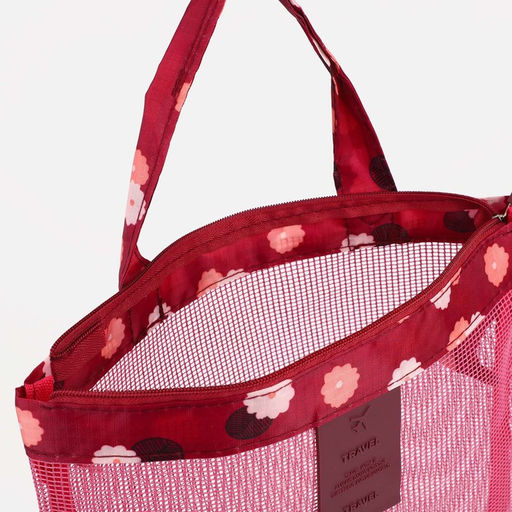 Шопер на молнии, цвет красный - Simaland фото 3