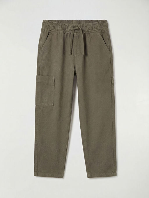 Beli Lastikli Erkek ?ocuk Kargo Kanvas Pantolon