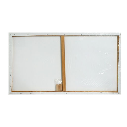 Холст на подрамнике, хлопок 100%, 1.6×50×90 см, акриловый грунт, среднезернистый, 380 г/м²