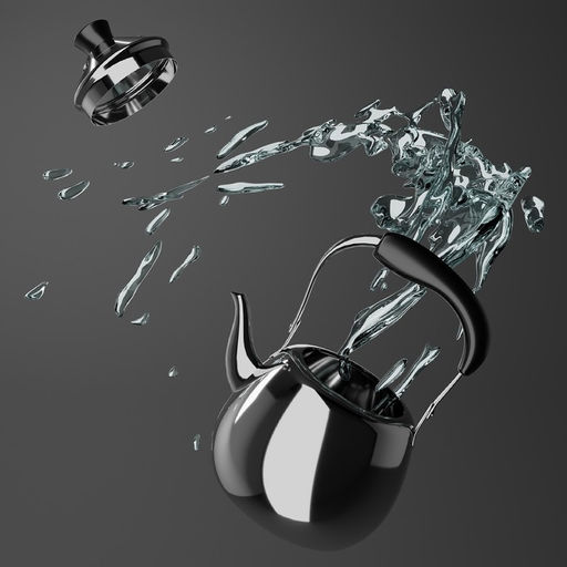 Чайник для плиты Orchid, 1 л, нержавеющая сталь, серебристый