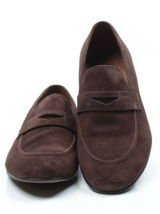 02-1912-57-72 BROWN Полуботинки мужские (натуральная замша) - Фабричный китай фото 11