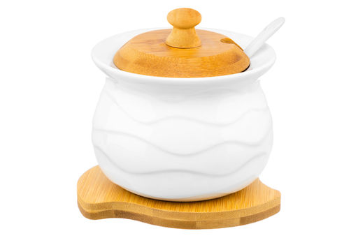 Сахарница Elan Gallery Айсберг волны фарфор 350 мл 11,5×10,5×10,5 см  фото 15