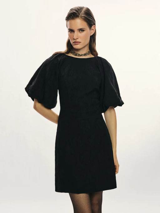 Платье мини с объемными рукавами / Zarina