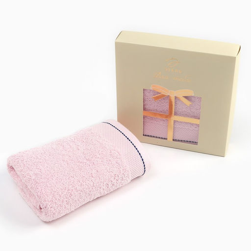 Полотенце в коробке Этель Для тебя 50х90 см, цвет розовый, 100% хлопок, 450 гр/м2  фото 2
