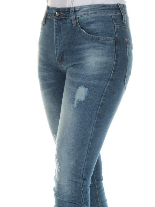 HT7057 Джинсы потертые женские HONG TU