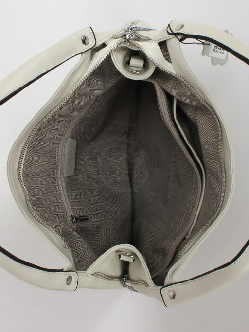 Сумка женская натуральная кожа GU 2033-3161, 1отд+карм/перег, 2плеч/рем, белый SALE 253554 - Adelia фото 3