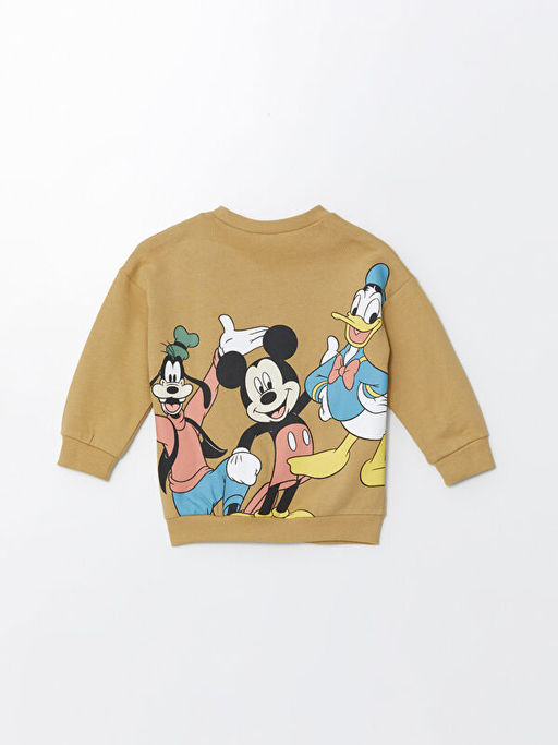 Bisiklet Yaka Mickey Mouse Bask?l? Erkek Bebek Sweatshirt - Waikiki фото 3