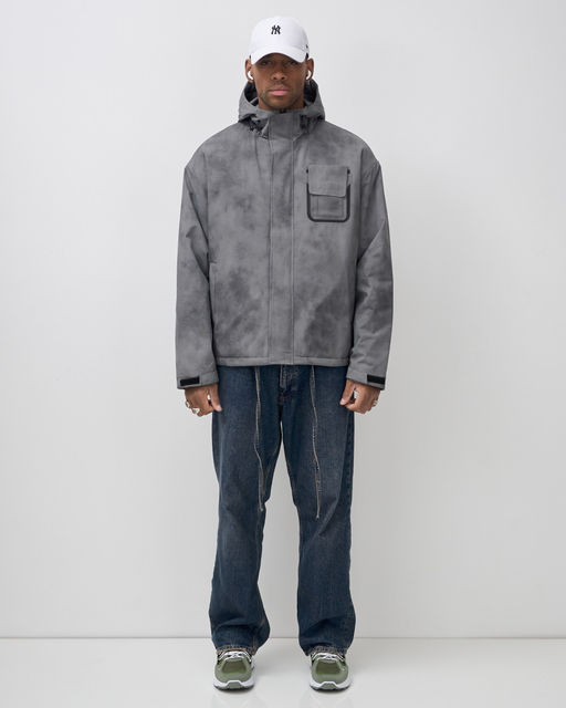 Куртка спортивная мужская весна осень серого цвета 25473Sr - Mtforce фото 15