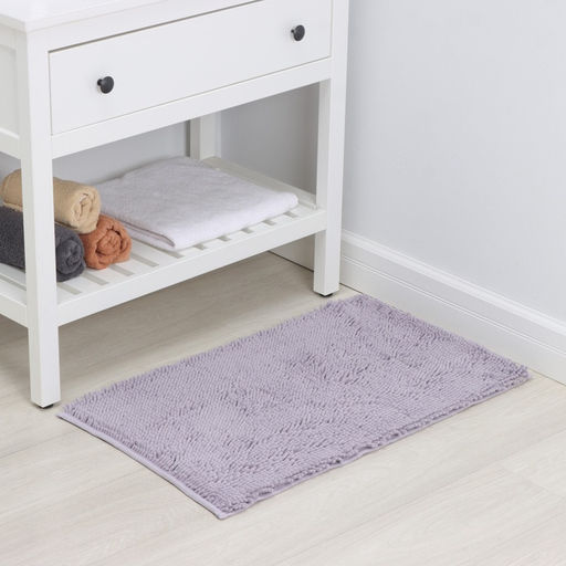 Коврик для дома LaDо́m, букли, ворс 2.5 см, плотность 1400 г, 50×80 см, сиреневый