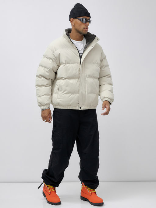 Куртка двухсторонняя мужская молодежная зимняя хаки цвета 25311TK - Mtforce фото 4