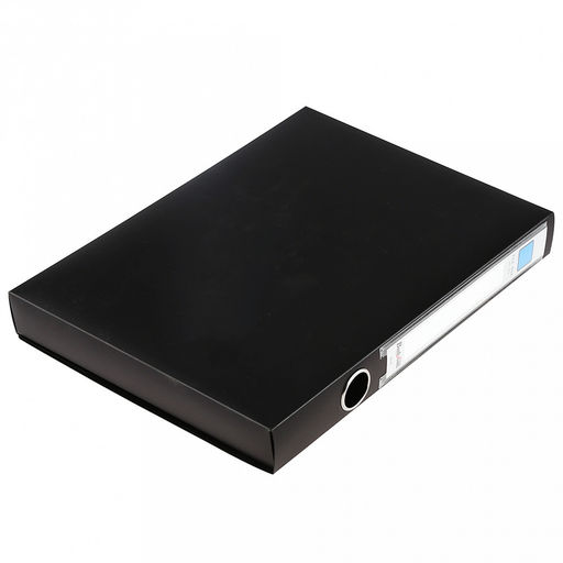 Папка-органайзер (короб) "Архивная" А4 23,4х31х3,5см, пластик, на липучке, цвет черный (Китай)