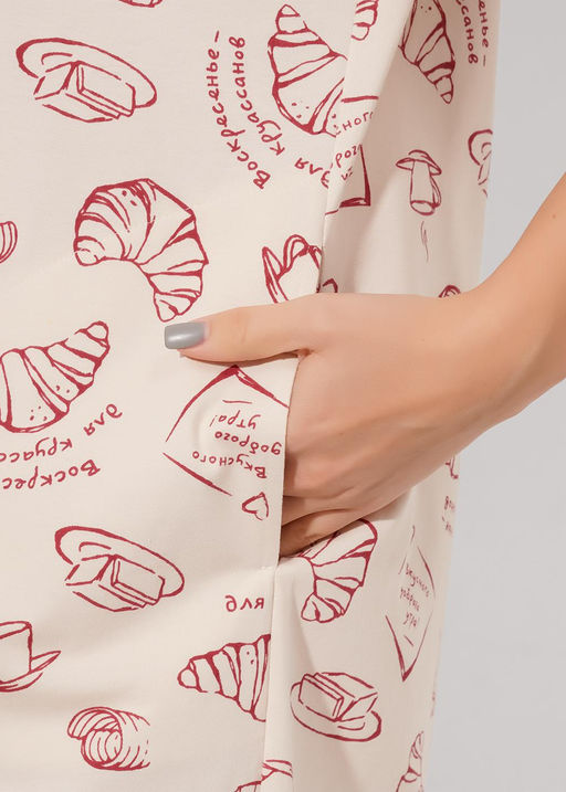 LDR26-1211/1 Платье жен. Круассан (ЧЗ)