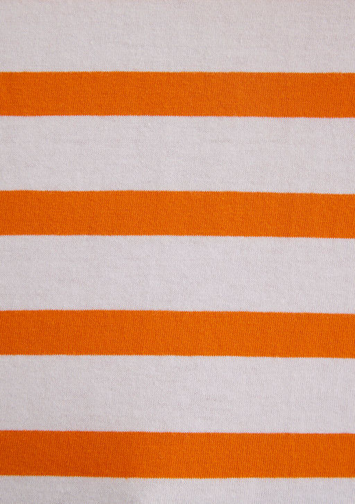 Mavi Logo Bask?l? Cizgili Turuncu Tisort фото 9