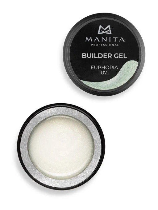 Manita Professional Гель моделирующий для ногтей с хлопьями юки / Builder Gel Euphoria №07, 15 мл