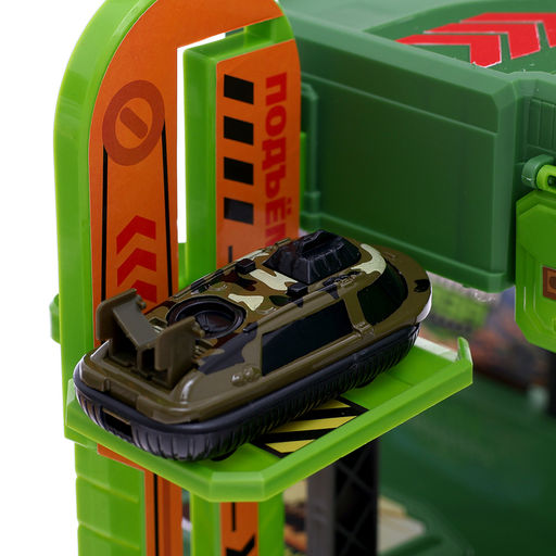 Парковка «Военная база», 1 машинка, 8 дорожных знаков, 31 деталь