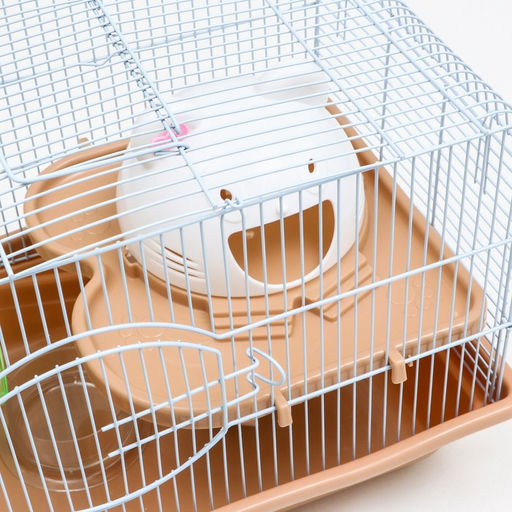 Клетка для грызунов Пижон, с наполнением 37 х 27 х 30 см, коричневая  фото 5