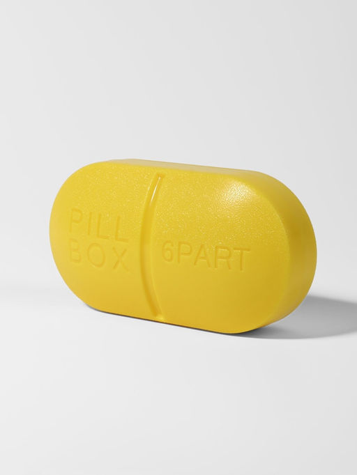 Цена за 2 шт. Таблетница Pill Box, 6 секций, 10×5.5×3 см, МИКС