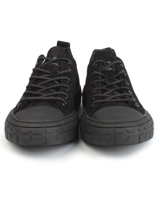 03-N72699-1 BLACK Полуботинки спортивные мужские (натуральная замша)