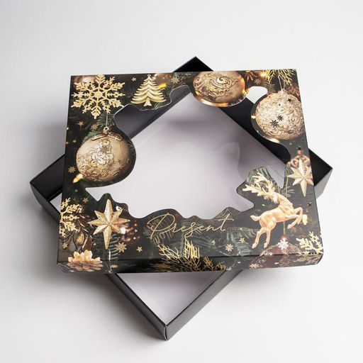 Коробка подарочная Gold, 23.5 20.5 5.5 см - Дарите счастье фото 3