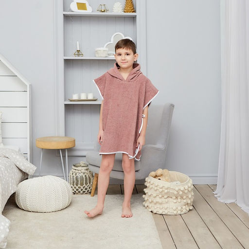 Полотенце-пончо Крошка Я Гномик, цвет мокко, размер 24-32, 100 % хлопок, 320 г/м2  фото 10