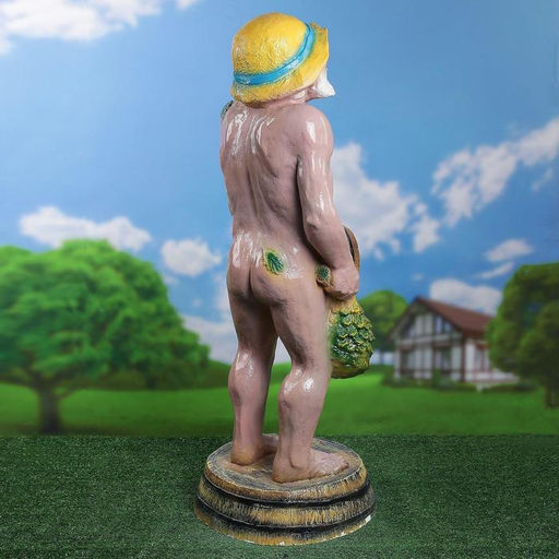 Садовая фигура из полистоуна «Банщик», 39×39×106 см