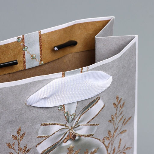 Пакет крафтовый вертикальный Золото, S 12 15 5.5 см - Дарите счастье фото 4