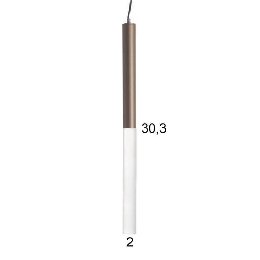 Светильник «Лукас софт» LED 5 Вт 4000К кофе 2×2×30-130 см