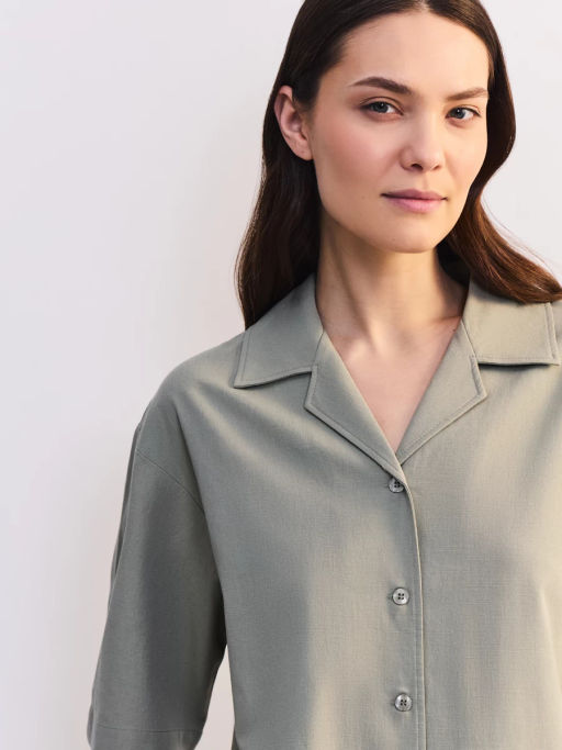 Блуза оверсайз из хлопка и вискозы ZR2605012010-150 / Zarina