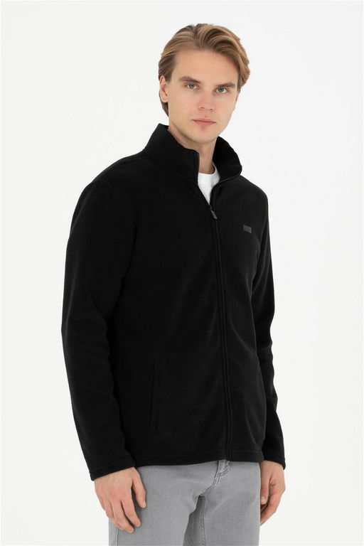 U. S. Polo Assn / Мужской черный вязаный кардиган