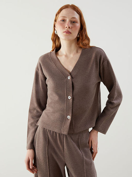 V Yaka Kad?n Triko H?rka