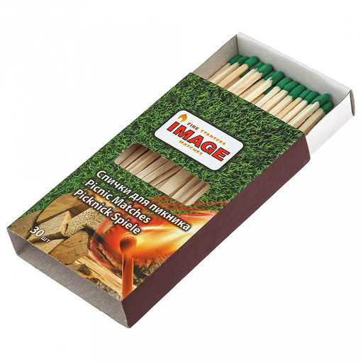 Спички для пикника 30шт, 10,5х6,5х1,6см, длина спички 8,5см, Image (Россия) - Домашняя мода фото 2