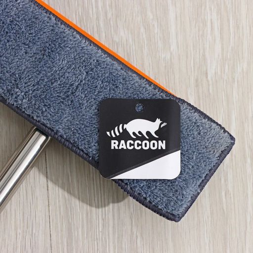 Щётка для окон Raccoon Карманы, стальная ручка 80,5 см, насадка из микрофибры 24,58 см  фото 6