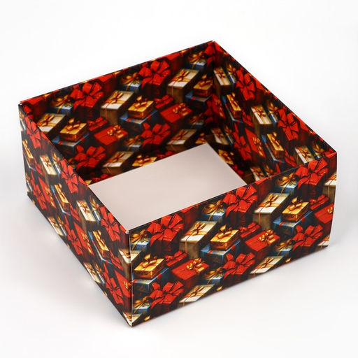 Коробка подарочная новогодняя складная «Сказочного Нового года», 15 х 15 х 8 см