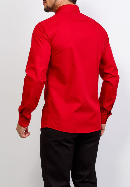 Сорочка мужская длинный рукав GREG 630/139/RED/Z  фото 7