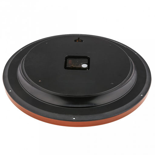 Часы настенные Пава д37,5см, h5,5см, мягкий ход, циферблат Перо белый/перламутровый; цифры арабские, черный с обводкой медного цвета; корпус пластик, светло-коричневый под дерево; в коробке (Китай) - Домашняя мода фото 5