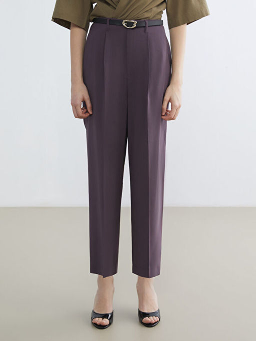 Beli Kemerli Havu? Kesim Kad?n Pantolon