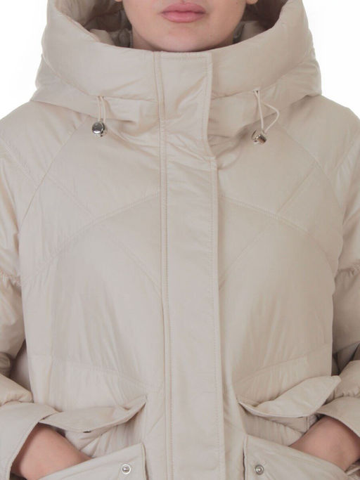 EB2819 LIGHT BEIGE Куртка зимняя женская (200 гр. холлофайбер)