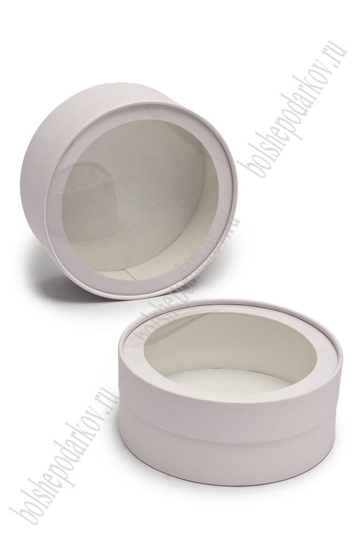 Коробки круглые 2 в 1, 21*8,5 см, бледно-сиреневый