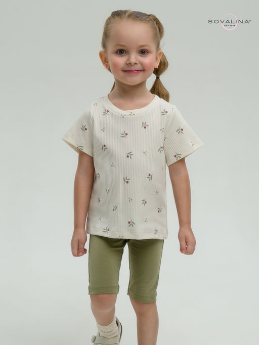 Костюм Актив бордовые тюльпанчики-оливка - Sovalina фото 14