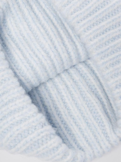 Шапка жен. шерсть+акр LB-A53015 white/l.blue - Labbra фото 4