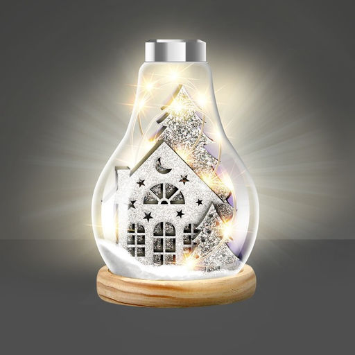 Набор для творчества «Новогодний ночник. Домик», деревянные вставки