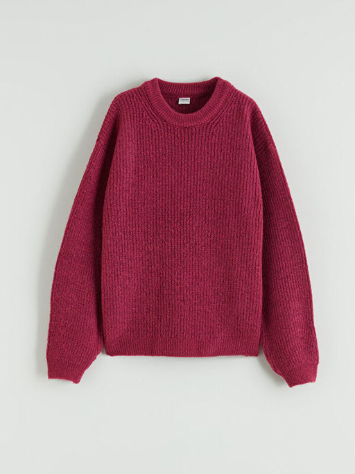 Bisiklet Yaka K?z ?ocuk Triko Kazak