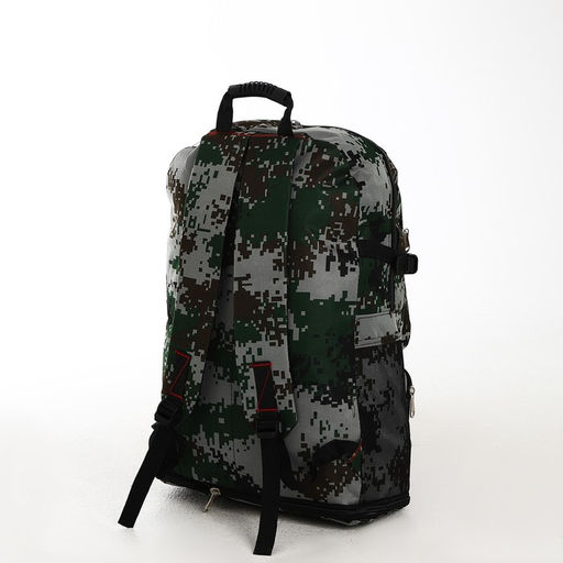 Рюкзак туристический на молнии, с увеличением, 4 наружных кармана, цвет зелёный - Simaland фото 4