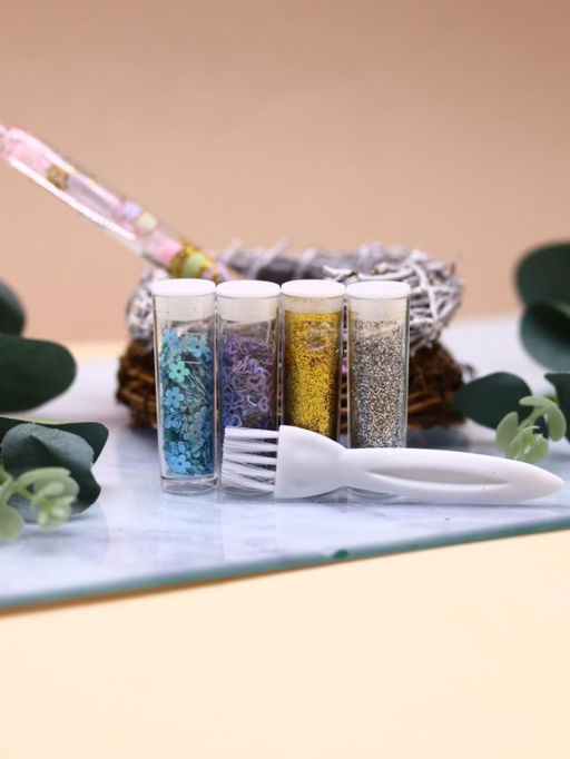 Клеевая ручка с блестками 4 цвета "Magic Lulu", pink